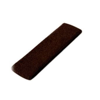 Terry Sports Stretch Sports Headband, Terry Cloth Headband, Sweat Band, Sweatband: Small - Dark Brown