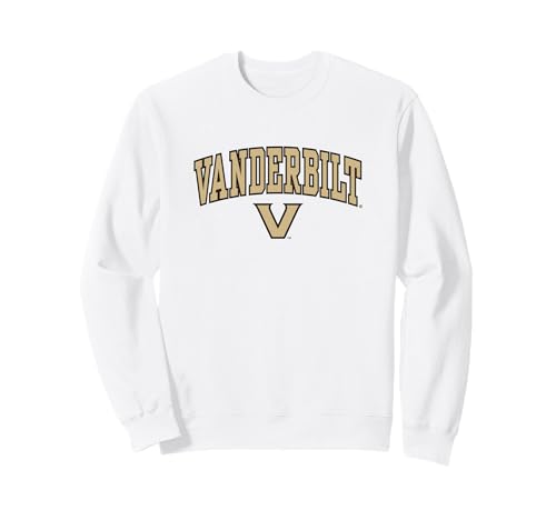 Vanderbilt Commodores Arch Over Logo White Sweatshirt