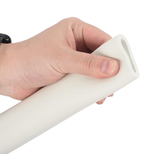 Image of uxcell Foam Tubing for Handle Grip Support,22mm(7 /8 inch) ID 32mm(1 1 /4 inch) OD 0.3 Meter /1ft Length White