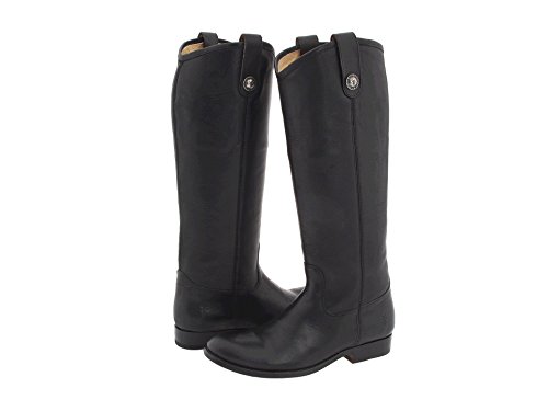 Frye Women's Original Melissa Button Boot, Black Smooth Vintage Leather, 5.5 M US