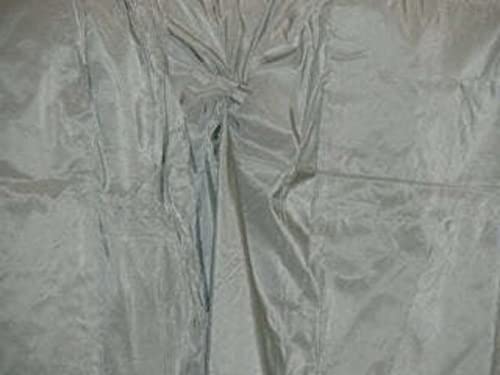 Tissu taffetas 100 % pure soie givrée bleu poudré haute couture pour robe de mariée chic