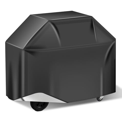 PTAZSCTC Grill Cover for Outdoor Grill 58 inch,Universal Grill Covers Heavy Duty Waterproof,Fade Resistant BBQ Grill Cover for Outside,Gas Grill Covers, Adjustable Drawstring，Oxford Fabric Material