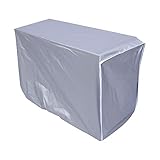 Protección: el producto ofrece a tu aire acondicionado una protección integral, un aire acondicionado y un tubo de refrigeración para los instalados y puede proteger mejor el producto. Viene con correas elásticas para mantener la cubierta en su lugar en días de viento y se adapta a aire acondicionado rectangular.
