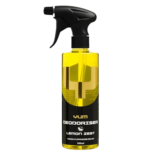 Yum Deodoriser – Premium Interior Odor Neutralizer Spray for Cars – Long-Lasting Fragrance with No Sticky Residue, Safe for Fabric, Plastic, Carpet & Freshens Vehicle Cabin – 500ml Spray Bottle