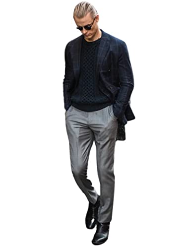 Veste à carreaux homme et pantalon de tuxedos pour un confort quotidien
