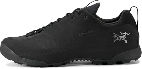Arc'teryx Men's Konseal Shoe - Rugged Approach Shoes with Arch Support, Men's Bouldering, Mountain, Hiking, Scrambling Shoes | Black/Black, 10.5