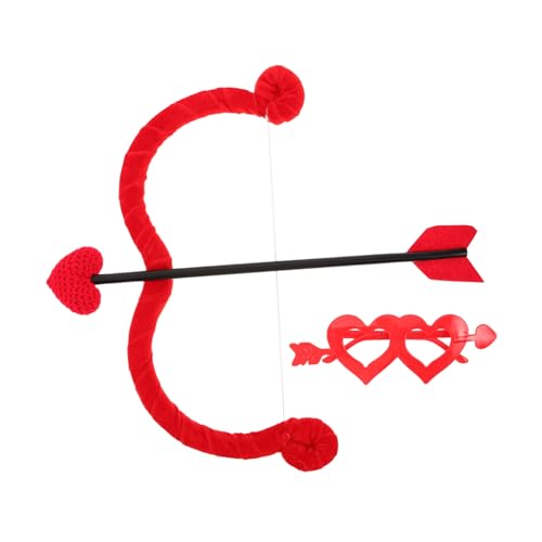 Arc et flèches coeur et lunettes plume pour exprimer votre amour en fête