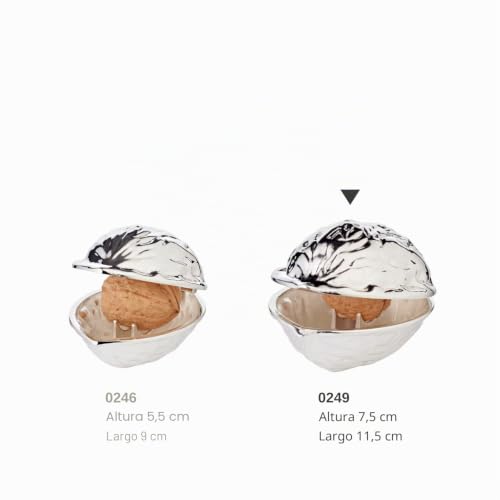 Cascanueces EDZARD Nogal plateado 12 cm utensilio de mesa antideslustre 6
