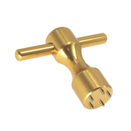 lasenersm 1 Piece Golf Weight Wrench 5 Pin Golf Putter Wrench Golf Club Wrench Golf Putter Weights Wrench Tool Golf Club Head Wrench, Golden