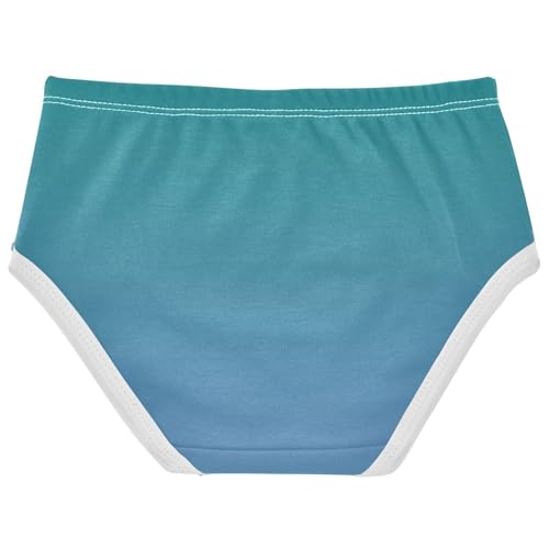 Joisal Green Pale Denim Blue Gradient Girl Panties Cute Girls Underwear Toddler Cotton Fancy Kids Briefs Undies 2t2