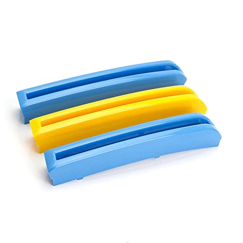Image of SANRILY Multicolor Grille Decoration Insert Trims Compatible with Volvo 2nd Gen XC90 Pre-LCI 2015-2019 Front Grill Cover (Blue /Blue /Yellow)
