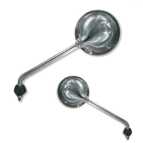 COPPIA SPECCHIETTI RETROVISORI COMPATIBILE CON PIAGGIO LIBERTY RST 125 2010 CROMATO FAR