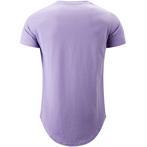 Image of KLIEGOU Men's 100% Cotton Longline T-Shirt, Pre-Shrunk Soft