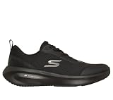 Skechers Damskie pluszowe buty sportowe z pianki, czarne, 4,5 UK