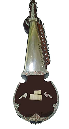 Sarod Sarode indienne Guitare Luth acoustique électrique pour gaucher, clés en acier, qualité concert, en bois de cèdre - Les Beatles, Paul McCartney, John Lennon, RIngo Starr, George Harrison Sarod Sarode indienne Guitare Luth acoustique électrique pour gaucher, clés en acier, qualité concert, en bois de cèdre – Image 4