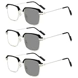 Otbushit Gafas autoajustables con enfoque automático y lentes sensibles a la luz para hombres y mujeres, ojo automático para cerca lejos, filtro de luz azul, gafas de lectura con zoom inteligente