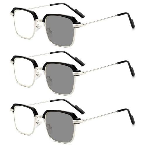 Otbushit Gafas autoajustables con enfoque automático y lentes sensibles a la luz para hombres y mujeres, ojo automático para cerca lejos, filtro de luz azul, gafas de lectura con zoom inteligente