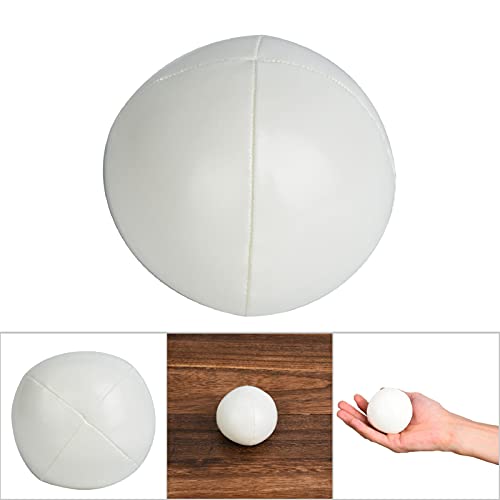 3 szt. Piłki do żonglowania PU Leather Soft Juggling Learning Ball dla początkujących Profesjonaliści Dzieci Dorośli Nauka sztuki żonglowania dla dorosłych i dzieci (biała)