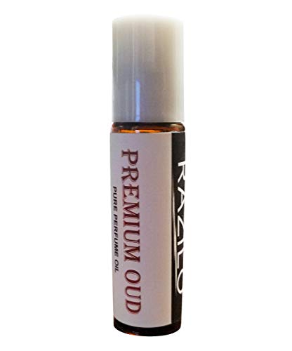 Premium Oud Perfume Cologne Oil for Men and Women by Razilo; 10ml Amber Glass Roll On Bottle