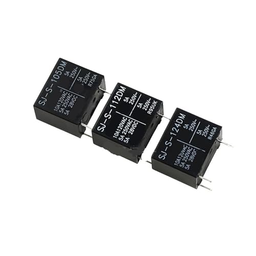Relais SJ-S-124DM résout les pannes de commutation 5A 250VAC lot de 5 pièces