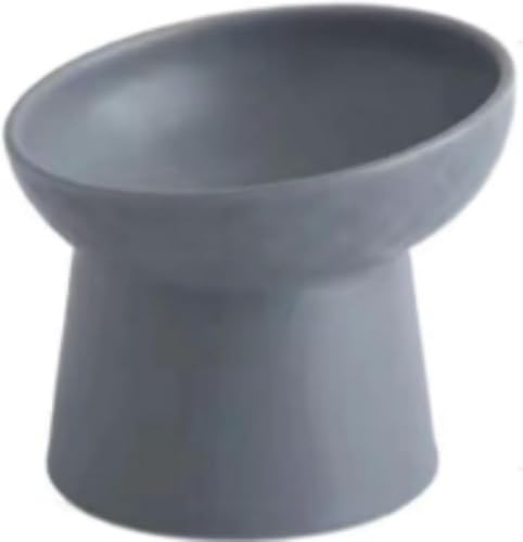 AOBOPO 食器・ボウル 猫食器 フードボウル 小型犬猫 ペット用食器 ボウル 15度の傾斜 食べやすい ご飯 皿 食器台 猫の頸椎を保護 猫 皿 陶器 滑り止め ボウル 電子レンジ・食器洗浄機 対応