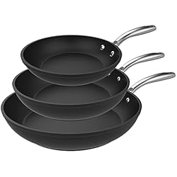 Sartenes Eterna Cecotec Set de Sartenes Polka Fantasy 20-24-28 Bucket Silver. Diámetro 20-24-28 cm, Aluminio Forjado, Revestimiento Antiadherente Whitford Eterna, Libre PFOA, Aptas para todo tipo de cocinas