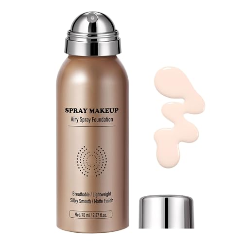 Maquillaje Air Brush - Pulverizador De Tono | Spray Antiojeras Para La Cara, Cobertura Completa De 70 Ml, Para Celebraciones, Viajes, Bodas, Eventos Para Mujeres, Pe