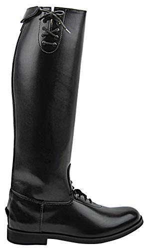 MB-2 Men's Mens Motorcycle Police Patrol Leather Tall Knee High Riding Boots Color Black3