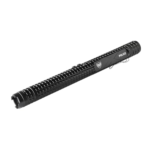 Police Force 12 000 000 Tactical Stun Gun Flashlight (1 Pack) - Rechargeable Stun Gun High Voltage Electric Shock Powerful LED Flashlight