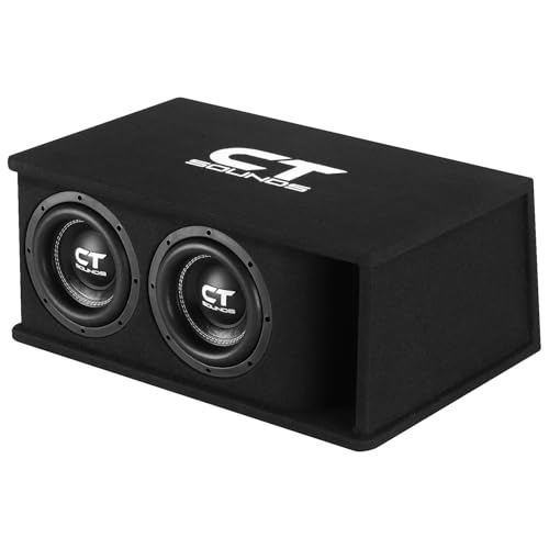 Image of CT Sounds Dual 8 inch 1600W Loaded Tropo Series Ported Car Subwoofer Box - TROPO-2X8D4
