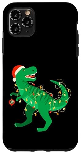 Funny T-Rex Dinosaur, Christmas New Year Holiday Present Fun �X�}�z�P�[�X iPhone 11 Pro Max �p