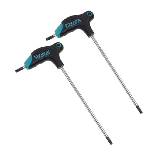 Antrader Dual End T20 Torx Wrench,Cr-V Steel Anti Tamper Proof Hex Key-2pcs | Ergonomic T-Handle Non-Slip Grip Long Arm Screwdriver,With Hanging Holes For Easy Storage