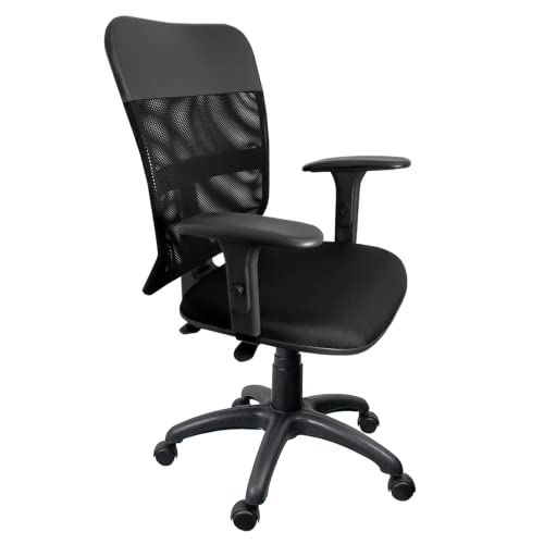 Cadeira Tela Executiva Ergonômica NR17 Com Braço Regulável Preta - ULTRA Móveis