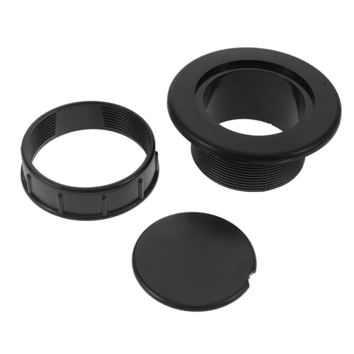BUGUUYO Tapones y Anillos para Agujero de Sombrilla de Protectoras Transparentes Negras para Muebles de Patio Compatibles con Toldos y Caravanas Instalacion Fácil y Resistente al Agua
