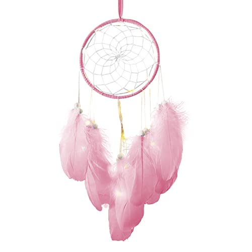 CHUXI Traum-Anhänger, Wanddekoration, Kristallstein, handgefertigt, Traumschlafzimmer, Boho-Heimdekoration, Hochzeitsdekoration, Bastelgeschenk Hängezelt (Pink, One Size) Cover