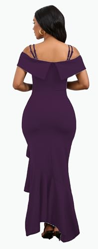 Image of FairyLove Women's One Shoulder Sleeveless Formal Ruched Bodycon Fashion Dress Belted Cocktail Dresses