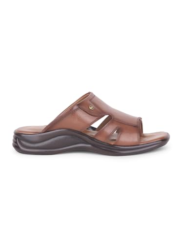 Image of Liberty Men Formal Slippers With Kid Leather Upper|PU Sole Mid Heel Slipper For Men|Stylish Soft & Comfortable Slipper For Men | Formal Slipper For Men