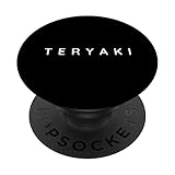 Teryaki Lovers - Fuente moderna y contemporánea, diseño clásico PopSockets PopGrip Intercambiable