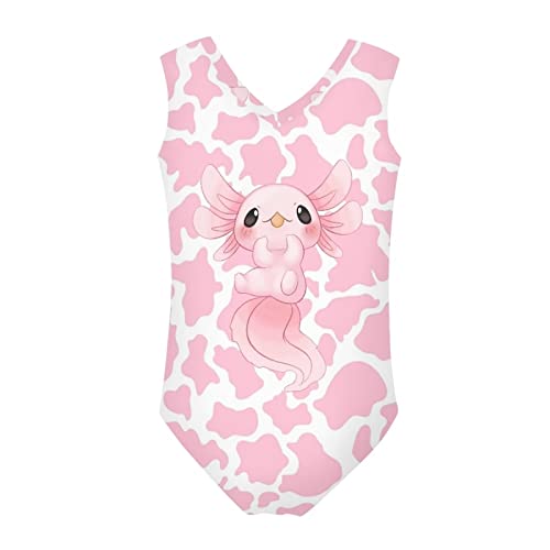 Image of Mumeson Girls One Piece Swimsuits Lightweight V-Neck Swimwear Bathing Suits for Little Girls 3-14 Years