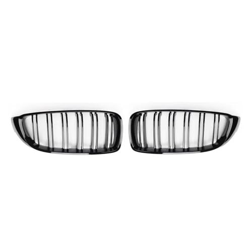 Calandre Avant Noire Brillante pour BMW F32 F33 F36 Double Pont Grille de Radiateur M4 Look