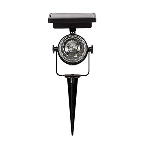 Lámpara de energía solar Proyector LED Luz giratoria de luz colorida para jardín exterior Lámpara de jardín Decoración de patio casero - Colorido
