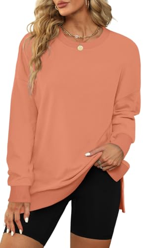 Image of XIEERDUO Womens Oversized Sweatshirts Pullover Casual Crewneck Long Sleeve Tops Comfy