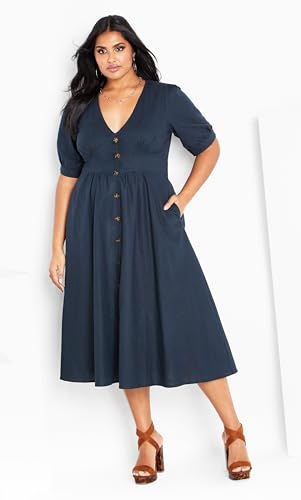 Image of City Chic Women's Plus Size Sunset Stroll Dress