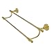 Allied Brass RW-72/18 Retro Wave Collection 18 Inch Double Towel Bar, Polished Brass