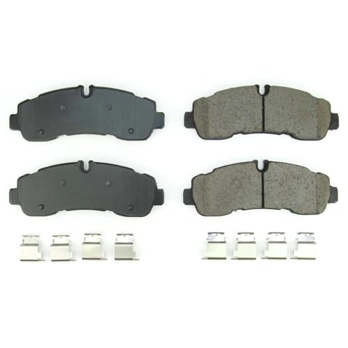 Image of PowerStop Rear Brake Pads for Ford Transit-350 HD 2020-25 - Z17 Ceramic Brake Pads with Installation Hardware, 17-2281