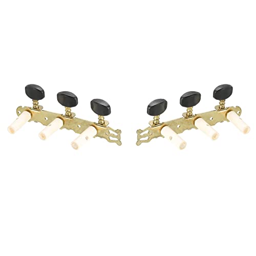 PATIKIL Acoustic Classical Guitar Machine Heads Tuning Keys Pegs String Tuners, Black Buttons, 1 Set, / - Image 4