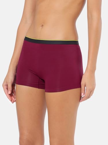 Image of Bummer Women's Solid Micro Modal Boyshorts Panties | Soft & Breathable Underwear | Combo Pack of 2