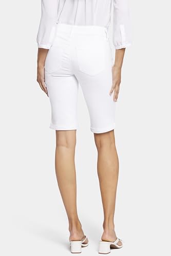 NYDJ Women's Briella ROLL Cuff Jean Short Shorts, Optic White, 4 — view 4