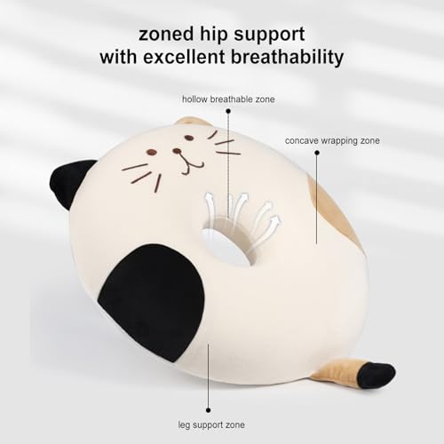 Cojín de asiento de espuma viscoelástica ergonómico con fundas lavables 6