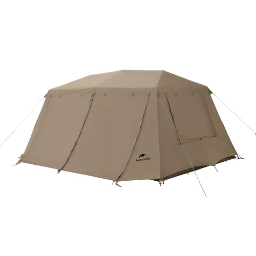 Naturehike Village Camping Tent,4/6/8 Person Tents for Camping, 60S Easy Setup Instant Tent for Family Camping, Car Camping